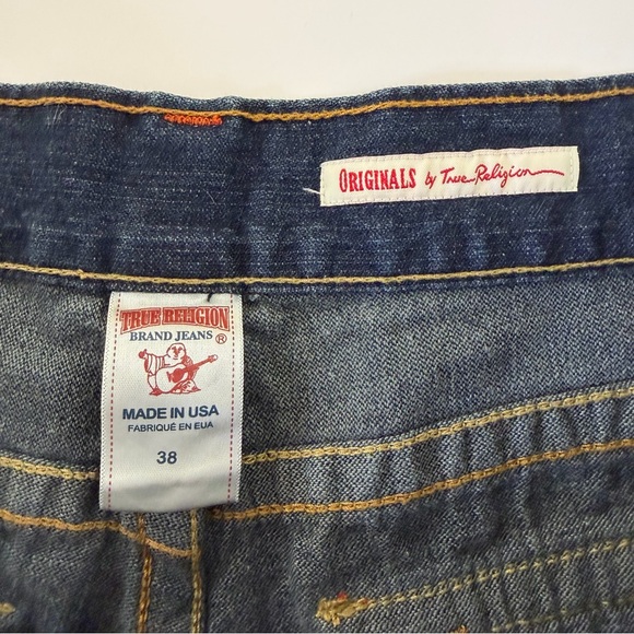 True Religion Ricky Jeans Mens 38 x 31 Flap Pocket Straight Leg - Picture 4 of 8